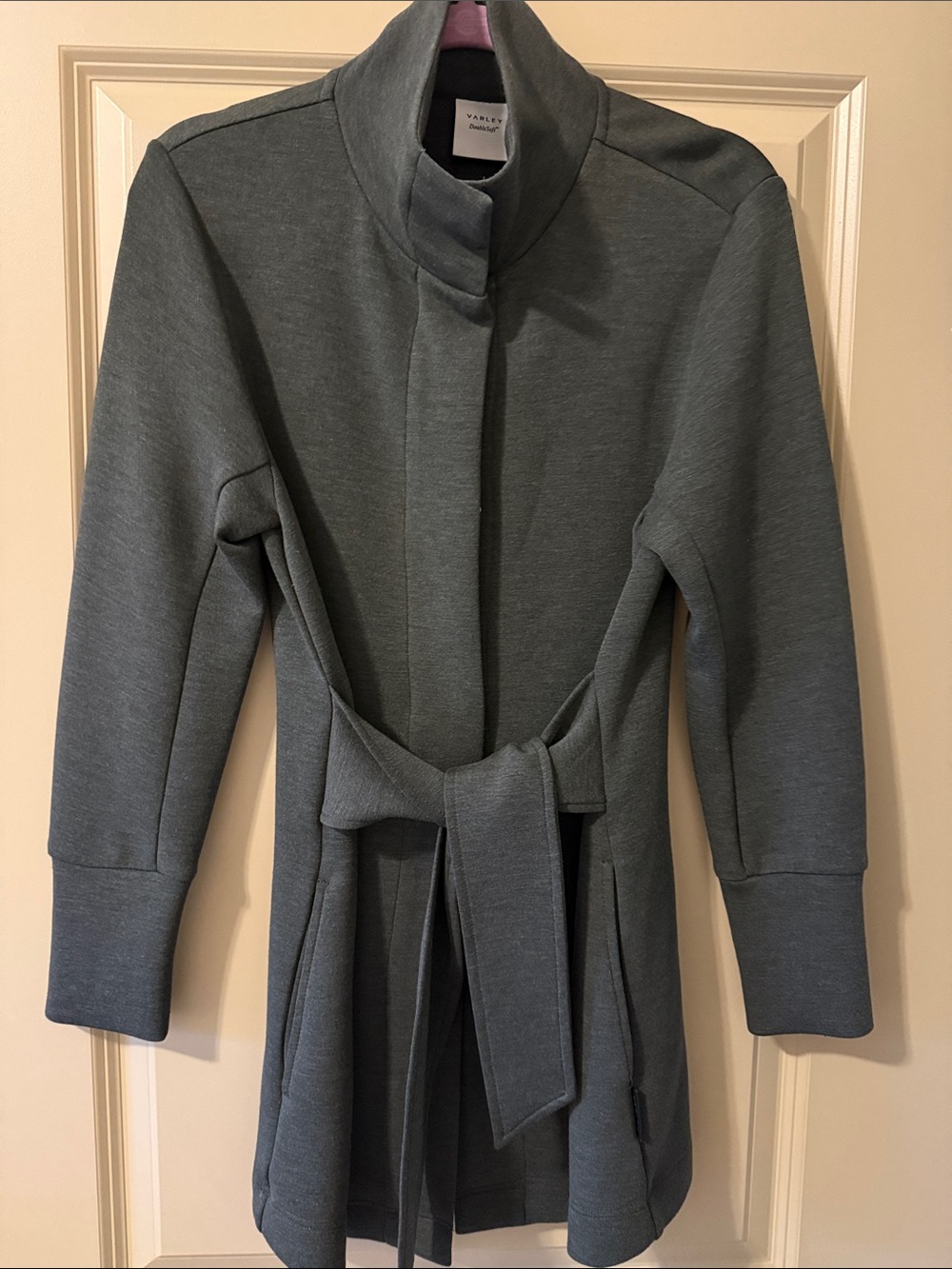 Varley Men's Charcoal Gray Funnel Neck Shirt